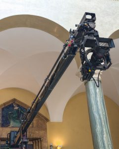 FoMaSystems FoMa Antares Remote Head on set with 6m crane in munich