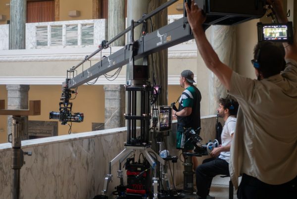 FoMaSystems FoMa Antares Remote Head on set with 6m crane in munich with Christopher Aoun