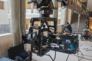 FoMaSystems FoMa Antares Remote Head on set with 6m crane in munich