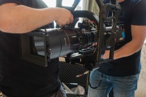 FoMaSystems FoMa Antares Remote Head on set with 6m crane in munich