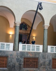 FoMaSystems FoMa Antares Remote Head on set with 6m crane in munich