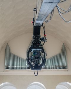 FoMaSystems FoMa Antares Remote Head on set with 6m crane in munich