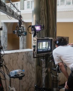 FoMaSystems FoMa Antares Remote Head on set with 6m crane in munich with Christopher Aoun