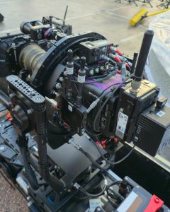 FoMa Antares remote camera head by FoMaSystems on set at Christina Aguilera’s “Christmas in Paris” concert, capturing live performance in Paris.