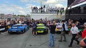 People-filming-DTM-race-cars