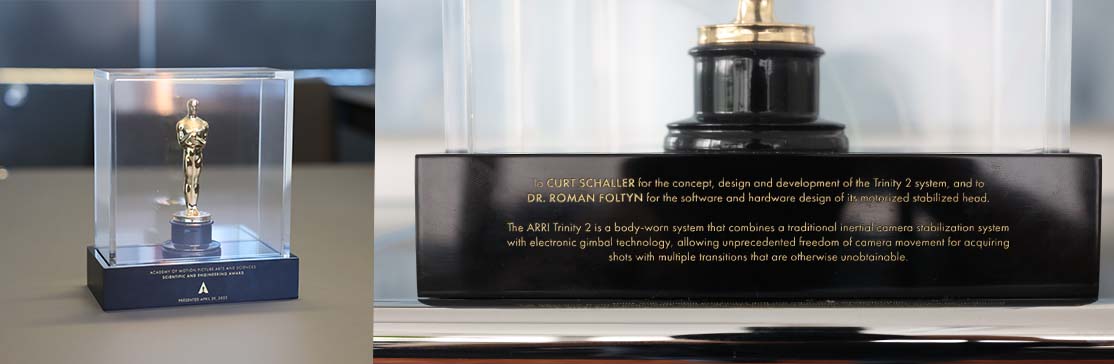 Scientific and Technical Awards: Oscar® statuette awarded to TRINITY 2 creator Roman Foltyn
