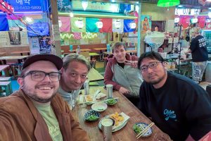 Tyler-Rocheleau-sales-manager-at-FoMaSystems-visiting-Japan-with-friends